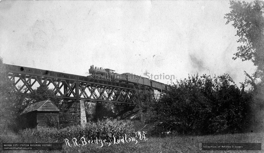 Postcard: Railroad Bridge, Ludlow, Vermont